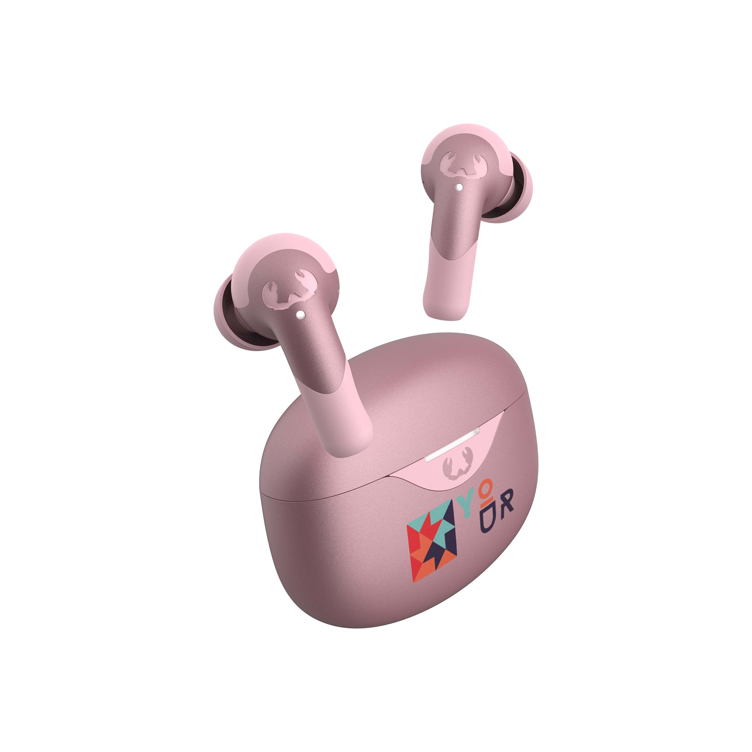 Fresh 'n Rebel Twins ACE Pastel Pink

Noise cancelling
Multipoint Bluetooth verbinding (verbind 2 apparaten tegelijk)
Batterijduur van 34 uur
Spatwaterdicht (IPX4)
Personalisatie met een print in full colour en een sleeve