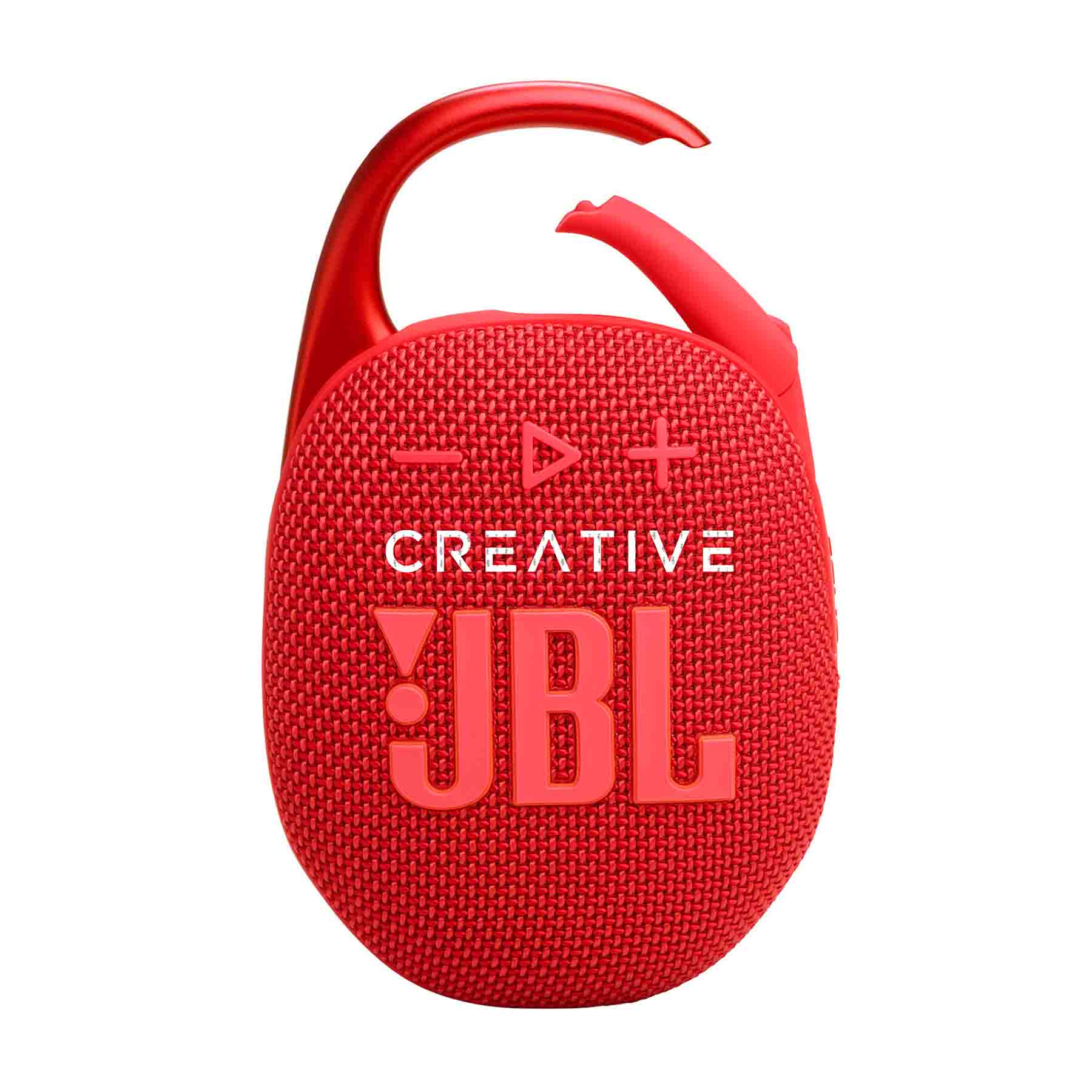JBL Clip 5 Red

Akkulaufzeit von über 12 Stunden
Tragbares und kompaktes Design
IP67 wasser- und staubdicht
Playtime boost und multi-point connection
Personalisierung mit einem Vollfarbdruck, Gravur und einer Banderole